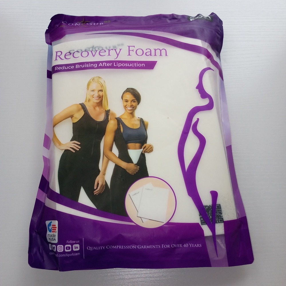 Lipo Recovery Foam Contour MD Pack of 3 Post- Surgery Liposuction Pads